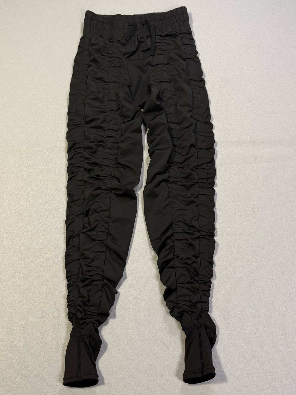 Agogie Wearable Resistance Black Ruched Leggings Women’s Small Compression Pants